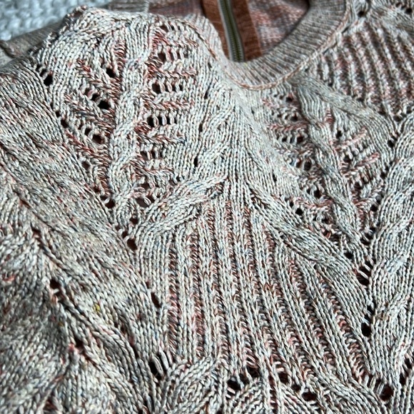 Anthro Moth intricate boho knit Sweater XS - Picture 3 of 8